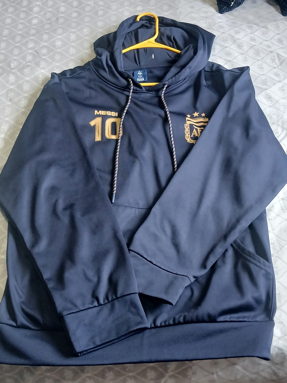 FA Argentina AFA Soccer Official Golf Crest Long Sleeve Hoodie New NWT